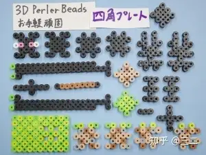 3D Perler Beads, Hama Beads, stitch, 立体拼豆。