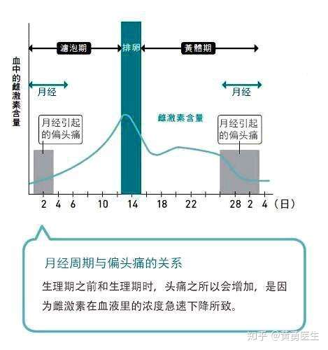 生理期伴随的头痛属于偏头痛吗 知乎