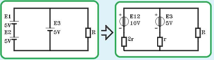 兩節5v電池的串聯與一節5v電池並聯再並聯一個電阻電阻兩邊電壓是多少