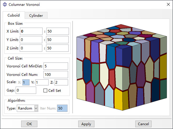 一个好用的Abaqus晶体塑性模型生成插件-Voronoi模型的图27