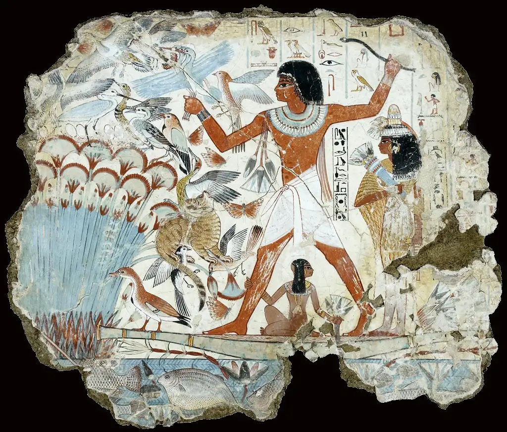埃及-内巴蒙墓(Nebamun)墓，大英博物馆藏壁画残片：艺术经典