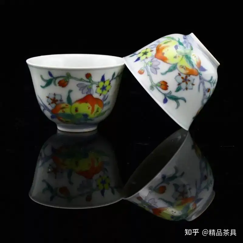 中国美術蓋碗茶具清朝-