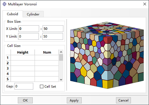 一个好用的Abaqus晶体塑性模型生成插件-Voronoi模型的图30