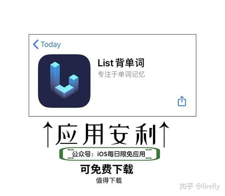 蘋果已購app分享:list 背單詞 - 知乎