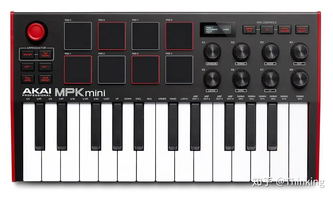 Akai发布MPK mini Mk3 第三代USB MIDI键盘- 知乎