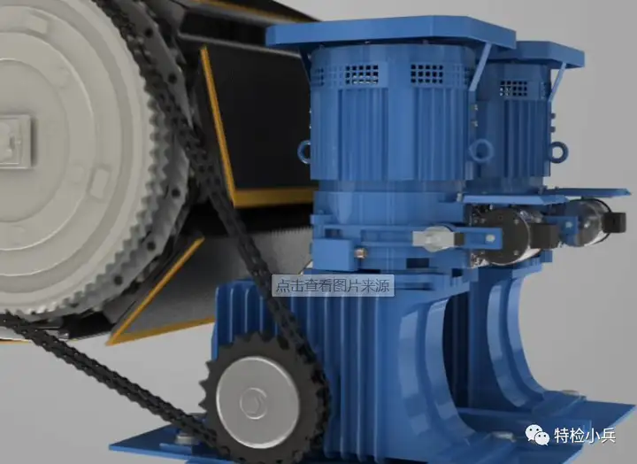 自动扶梯自动人行道的制动器也可以用这种形式