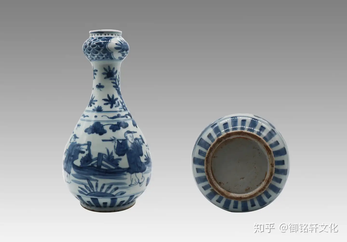 中国古美街  五彩人物瓶中國清時代成化年製