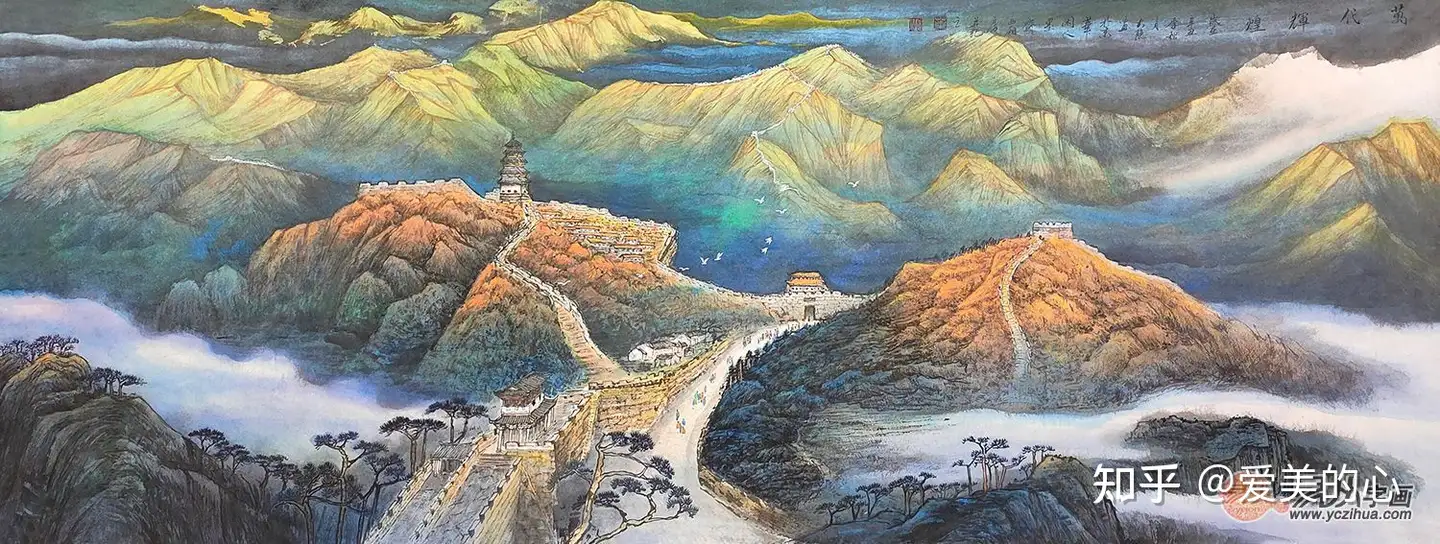 国画收藏：叶大隐老师精美山水国画作品经典永流传- 知乎