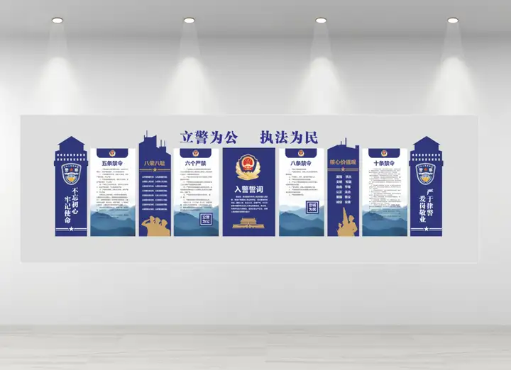 交警交通文化墙下载标语