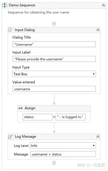 我们将其拖动到sequence内,会出现dialog title和input label两个必填