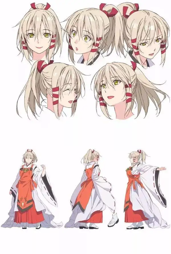 请问哪里有很多动画人物三视图的素材,然后如何自己学习人物的转面图