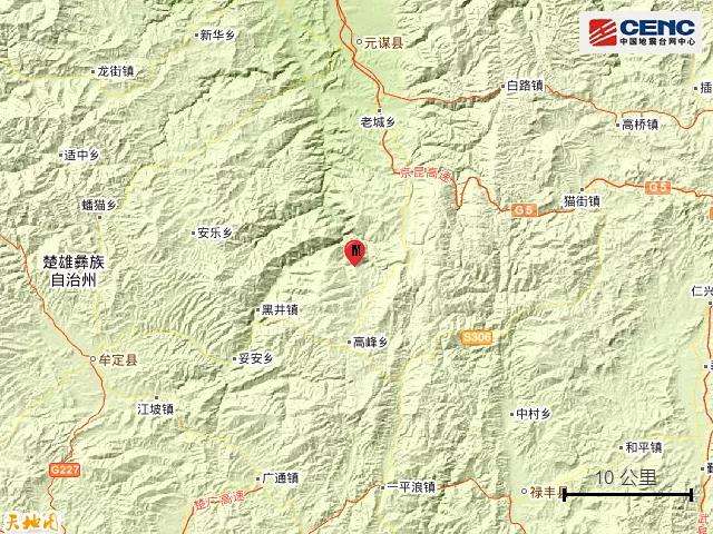 云南元谋县地图位置图片