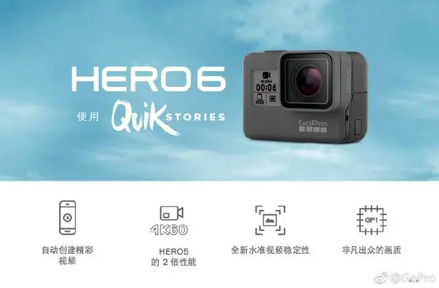 GoPro HERO 6 Black 运动摄像机正式发布，让我们先睹为快！ - 知乎