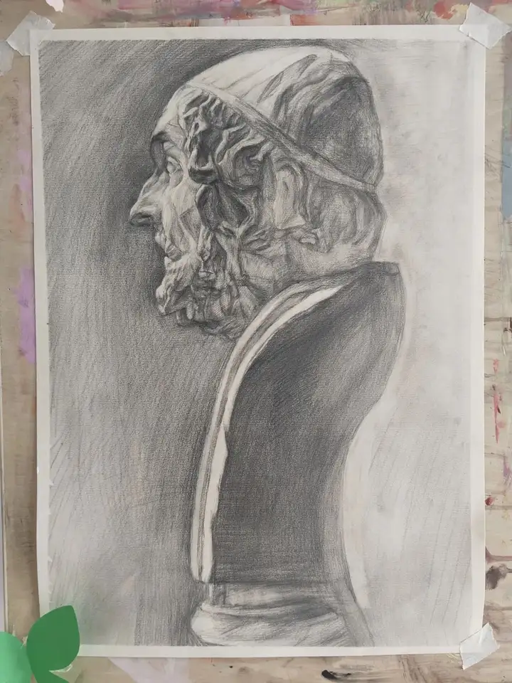 绘影逐光 青春创想|塘栖校区素描比赛优秀作品展(图21)