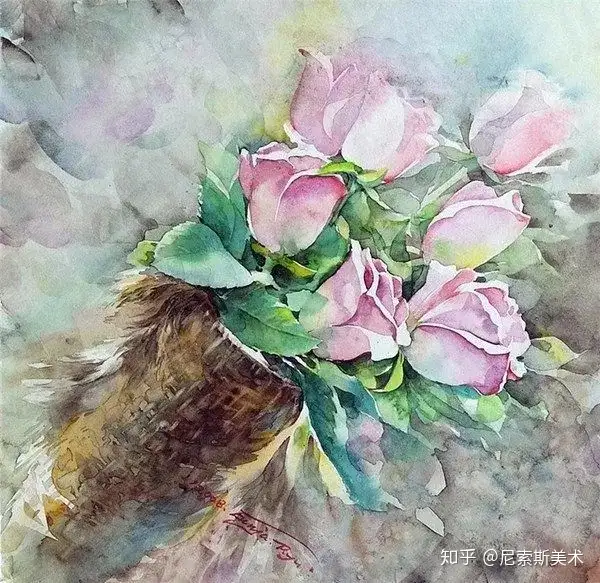 水彩赏析 净 透 亮 给夏天带来一丝丝凉意 知乎