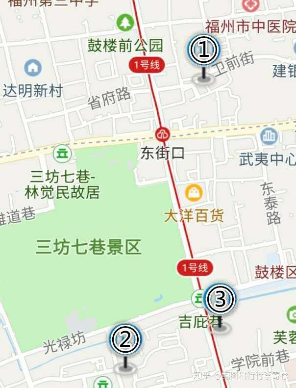 福州旅游逛吃购物行李寄存指南三坊七巷上下杭东街口南门兜车站鼓山