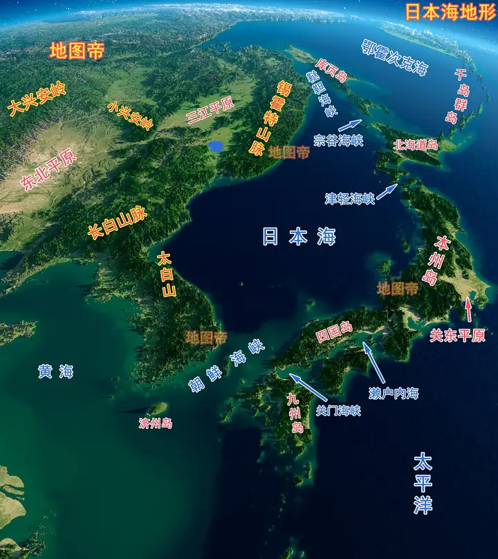 从位置面积地形人口等角度，全方位对比日本朝鲜韩国（韩国日本朝鲜人口多少）