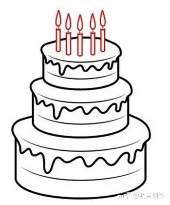 qq画图红包中的生日蛋糕究竟怎么画?