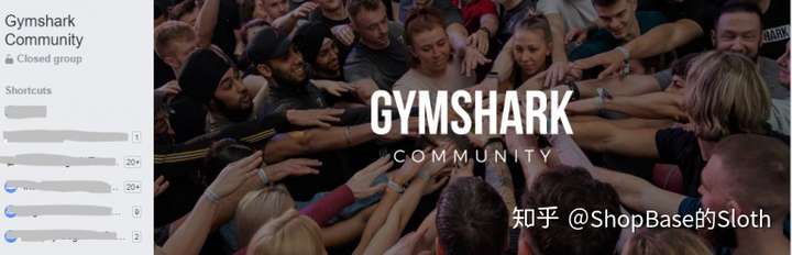 Gymshark Facebook页面