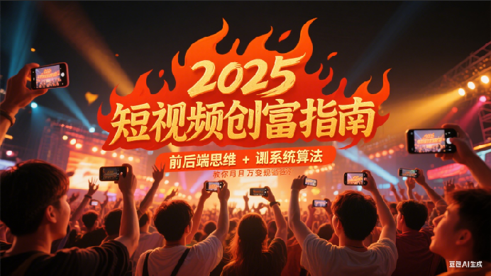 图片[1]-2025短视频月入过万创富课程，前后端思维 + 系统算法-暗冰资源网