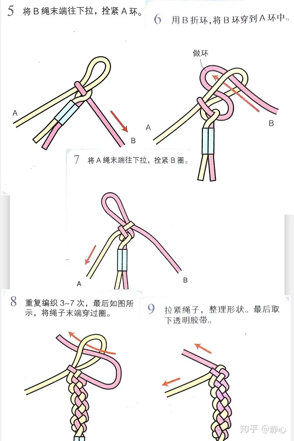 中国传统手工红绳编织之凤尾结（锁结） - 知乎