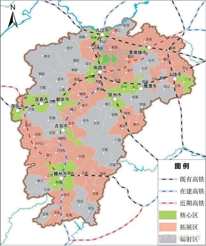 江西省铁路地图高清版图片
