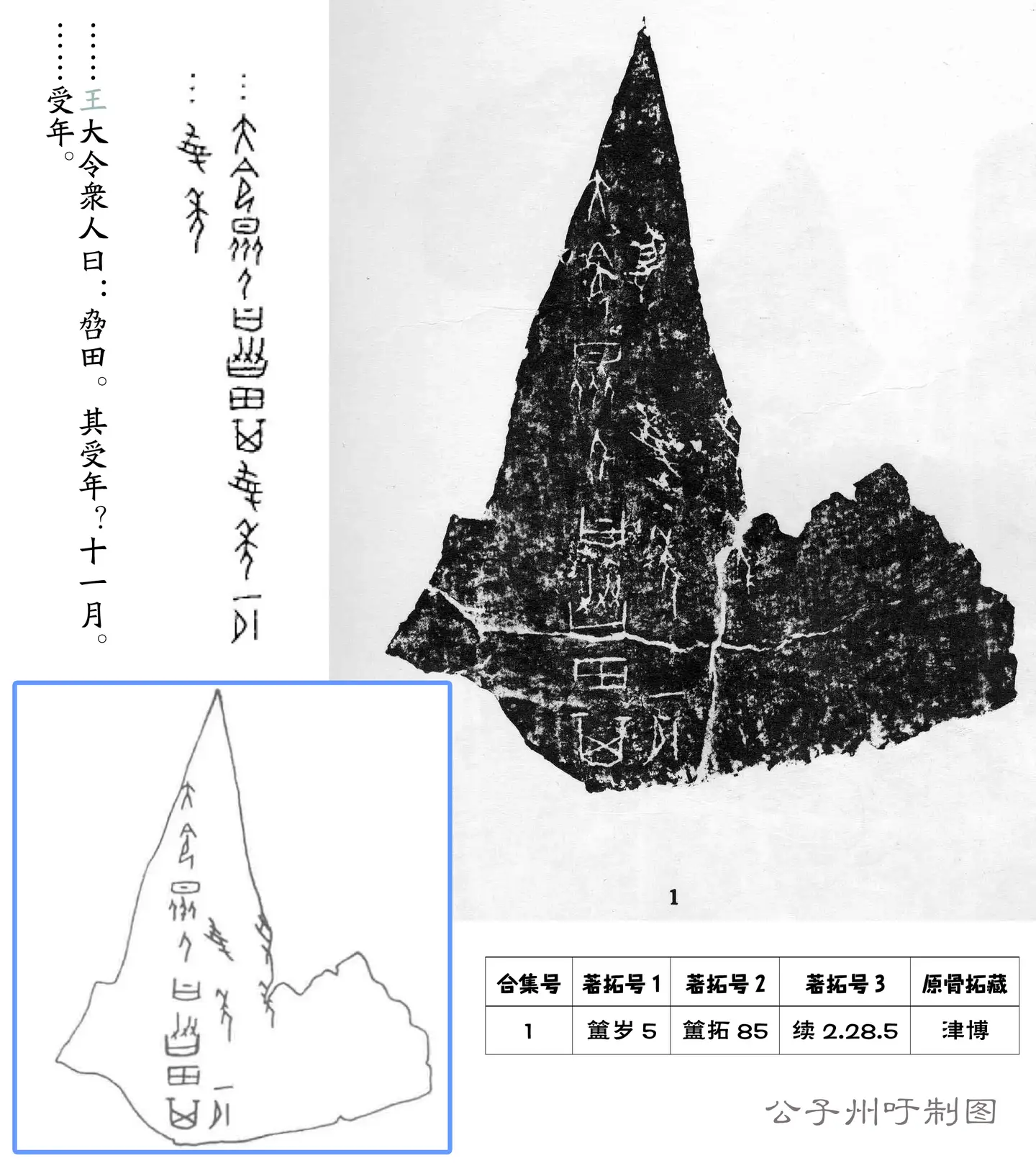 甲骨文选读】合00001+甲拼133 - 知乎