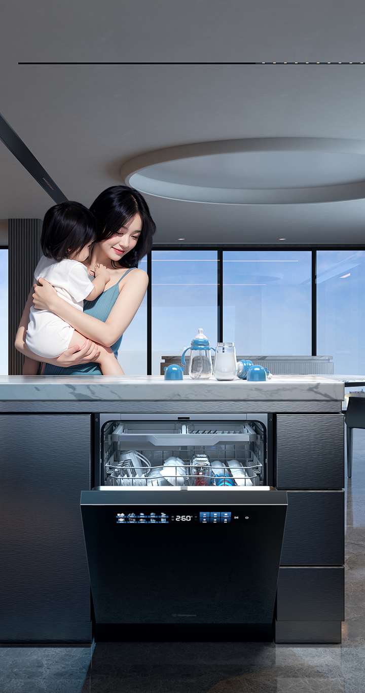 西屋洗碗机B30四层五臂构建无死角洁净矩阵