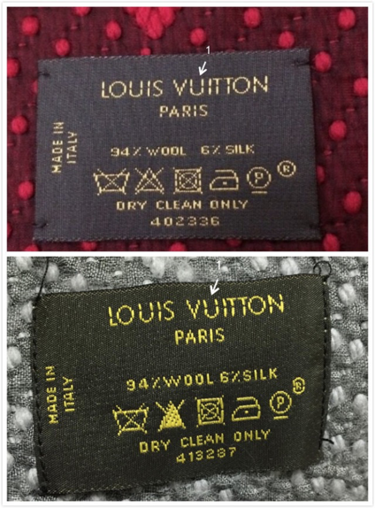 在日本中古店买了条lv围巾,水洗标是这个样子的,是真的吗?