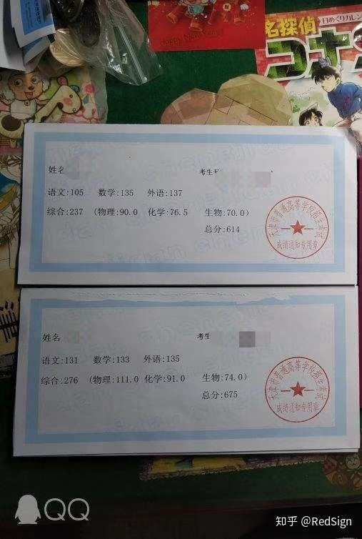 上面是18年成绩单,下面是19年成绩单.
