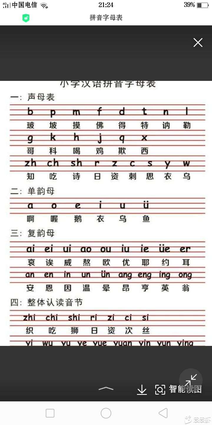 学拼音字母