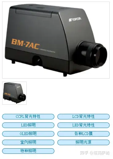 TOPCON BM-7A 色彩輝度計 [0012]-