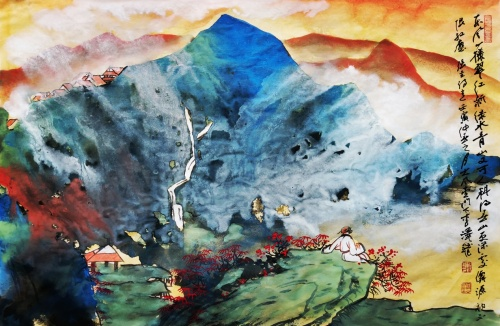 李泽钰拜师国画大家崔如琢先生