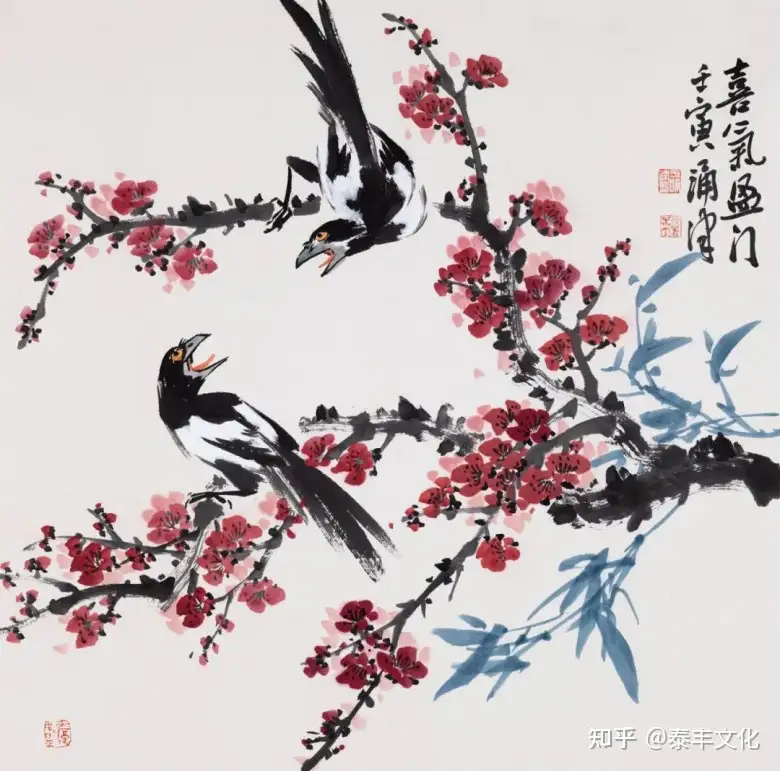 泰丰文化丨名家画喜鹊，观者“喜”上“梅”梢- 知乎