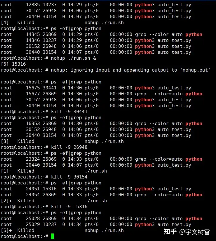 Python程序意外中断自动重启shell脚本 知乎