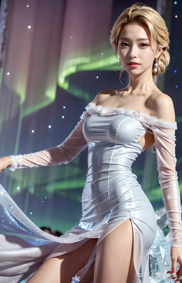 Ai绘画写真：冰雪公主——冻美人