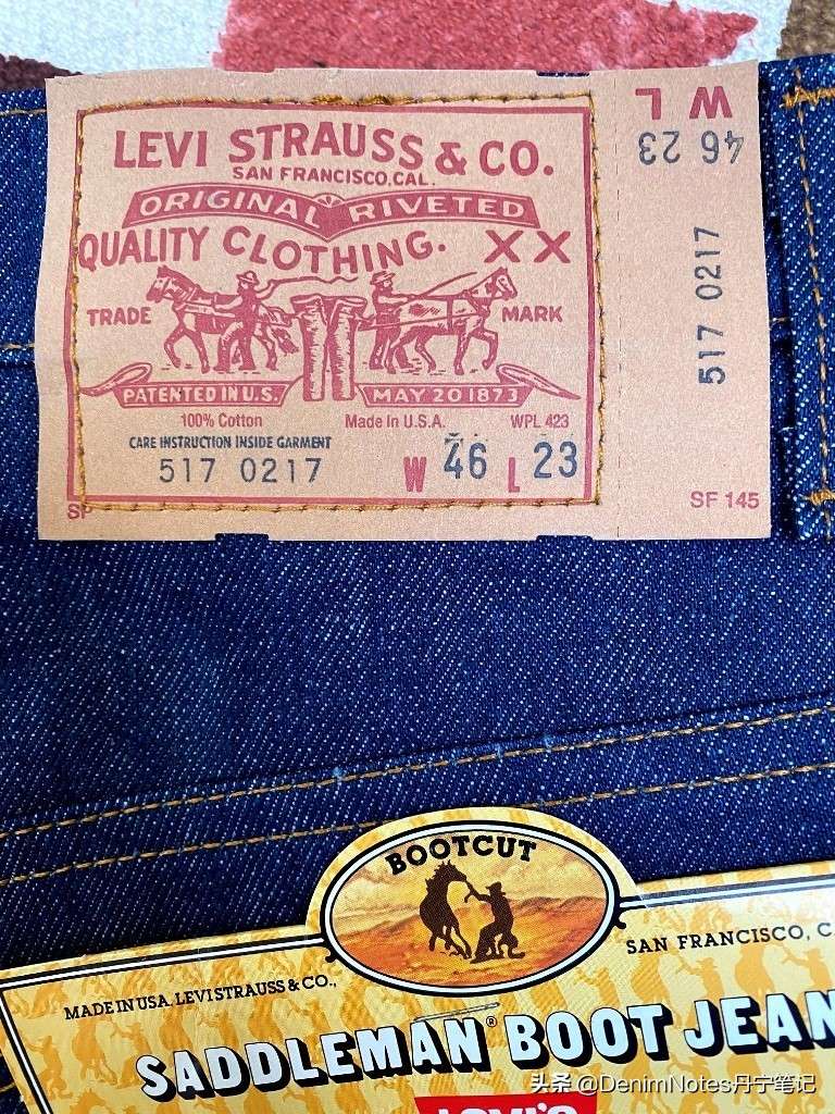 Vintage品鉴｜牛牪犇，绝无仅有，元年绝版，史上最大红旗标-Levi 's 