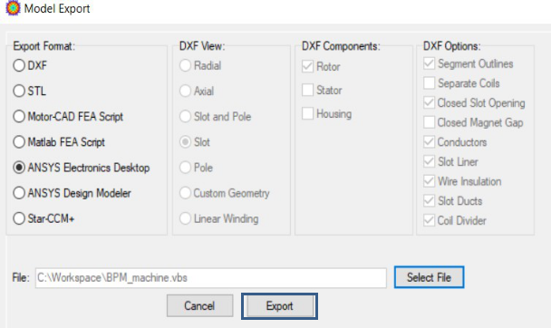 export ansys spaceclaim to simlab