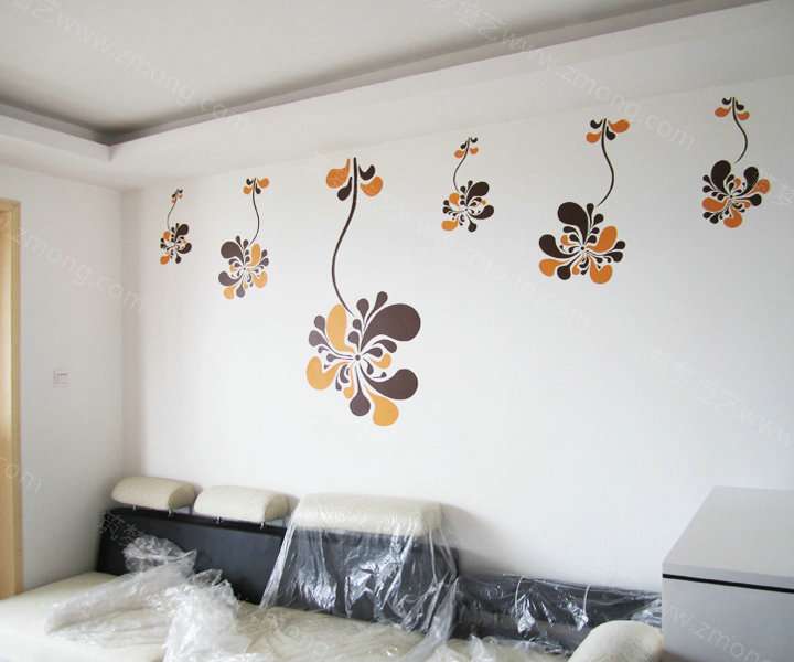 卧室床头大白墙画丙烯墙绘用什么打稿比较合适?担心弄脏墙?