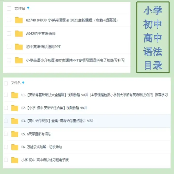 图片[3]-英语语法学习大全【小学+初中+高中】英语语法ppt课件合集高中初中小学英语专项训练题电子版资料【电商热销655】-暗冰资源网