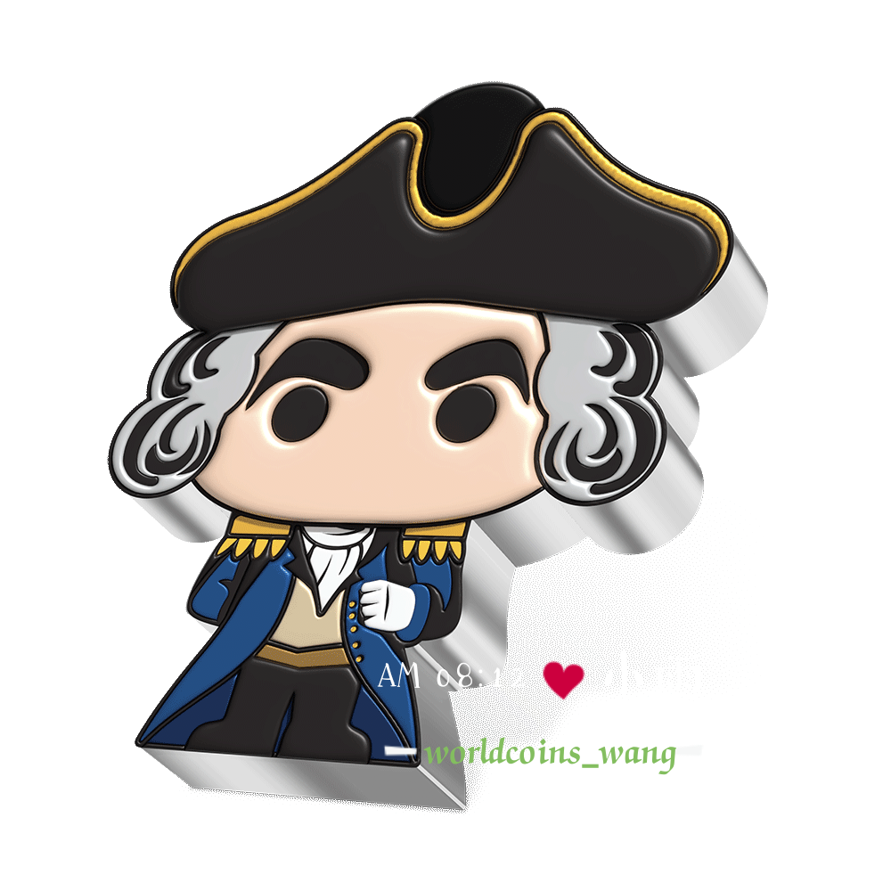 世界纪念币鉴赏 的想法: 拉什莫尔山总统-乔治华盛顿-2022年纽埃银