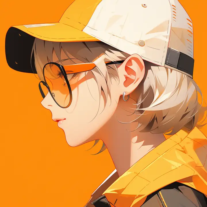 Image [4]-Minimalist flat anime-style couple avatars (male and female)-VyPrompt