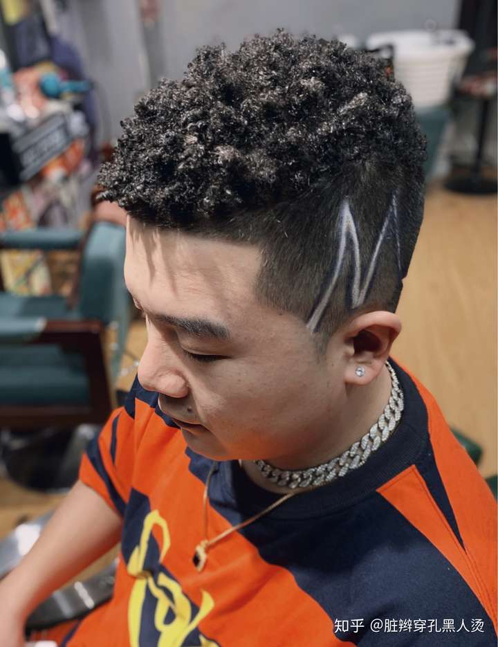 afro黑人烫不需要打理的发型