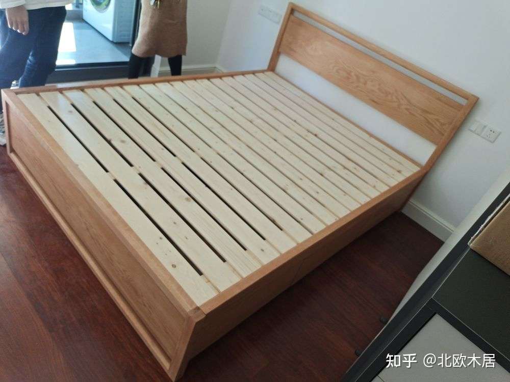 日式白橡木储物床 知乎