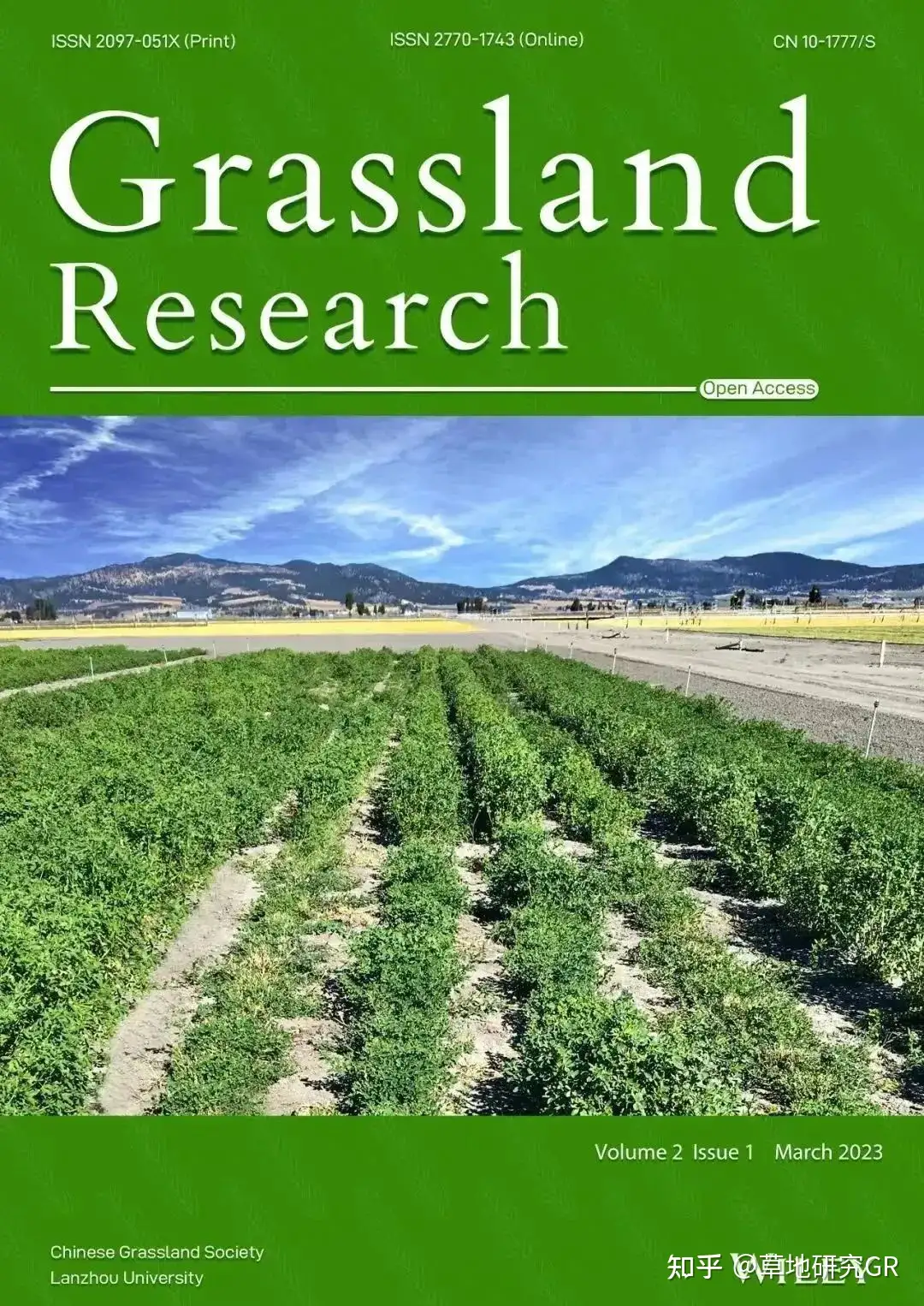 Grassland Research | 放牧或围封对退化修复的苜蓿草地植物和土壤性质 