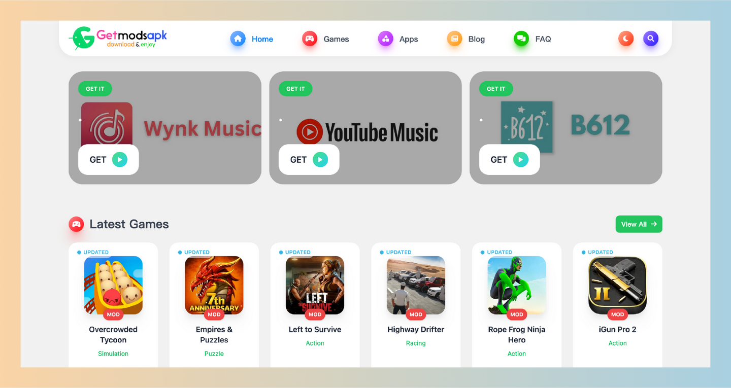 GETMODSAPK：这个网站专门提供各种破解过的国外应用和游戏，让你轻松下载和使用-墨桅博客