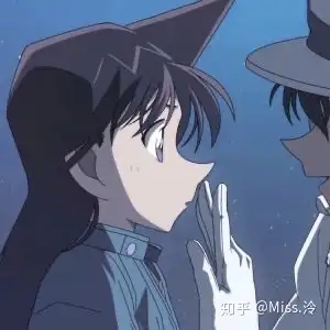 有一个怪盗基德抱着小兰的情头求