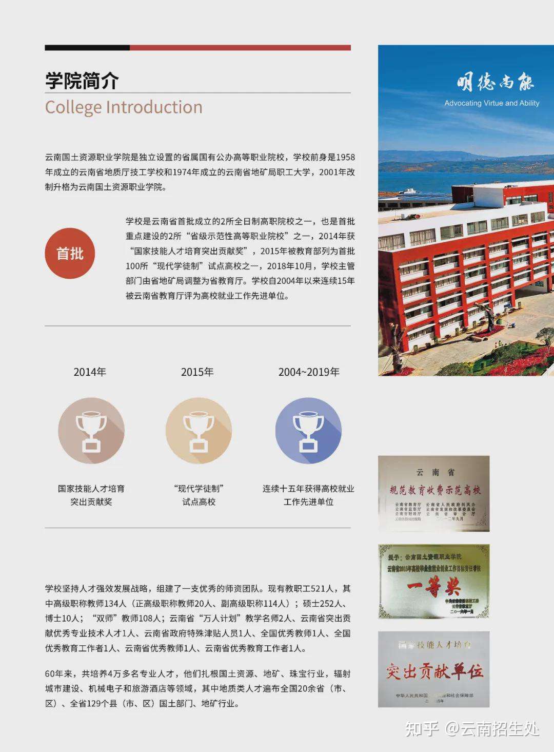 云南国土资源职业学院21年高职专科招生简章 知乎