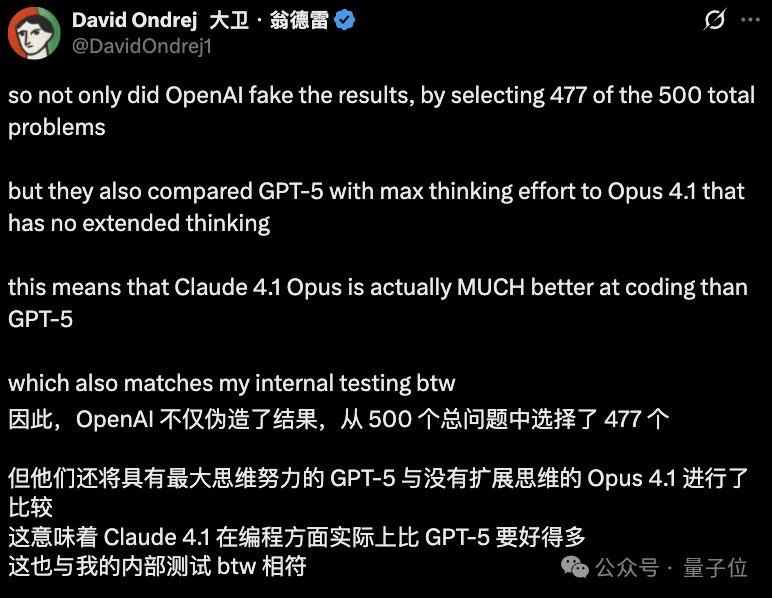 GPT-5编程成绩有猫腻！自删23道测试题，关键基准还是自己提的
