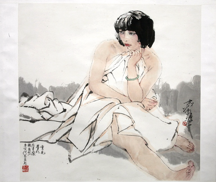 女性题材获拍卖头筹丽人百合三百多万